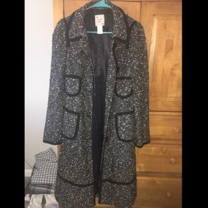 Black and White Long Coat